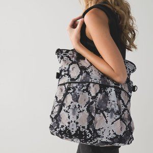 Lululemon Snake Pink Black Tote
